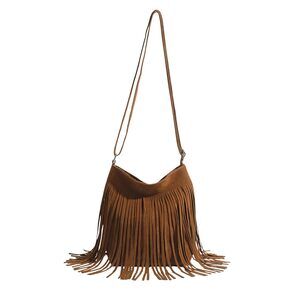 8369 Fringe Hobo Bags Adjustable Strap Tassel Crossbody Bags Hippie Western